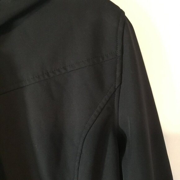 Dutch Harbor Gear Rain Jacket Women's Sz Large Softshell Fur-Trim Hooded Black - Picture 5 of 12